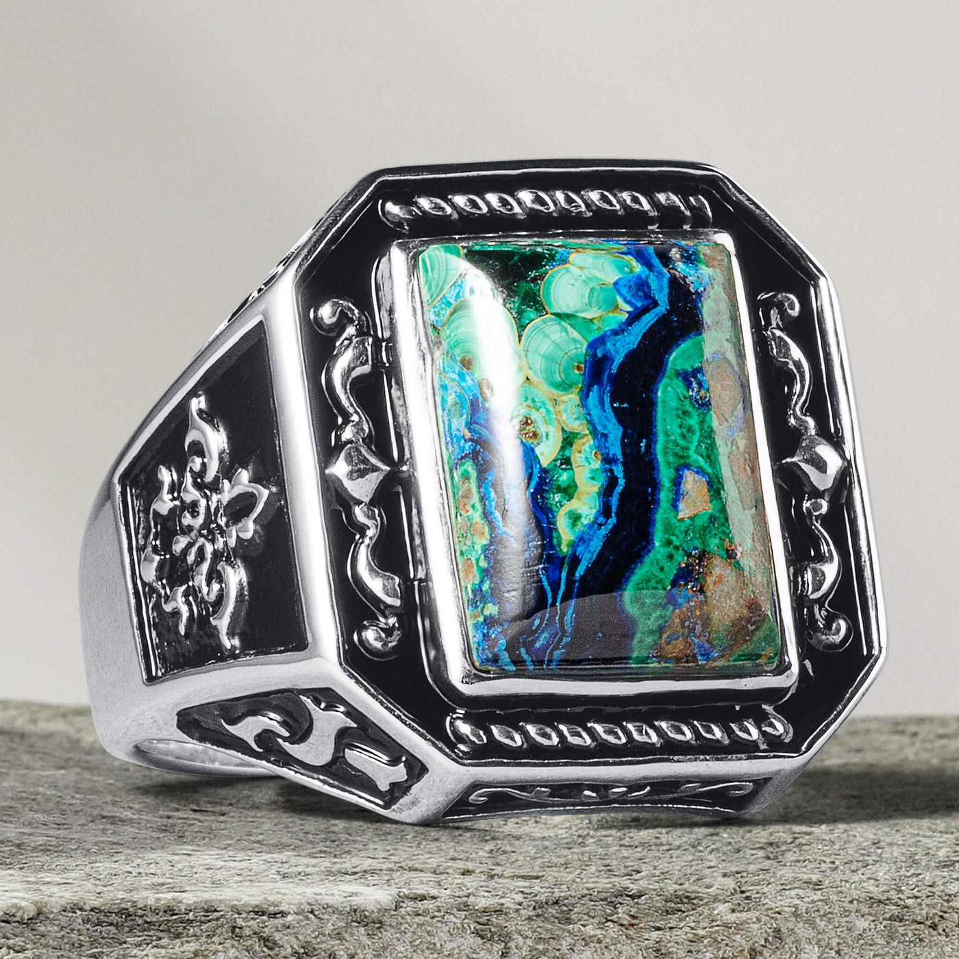 Daniel Steiger Azure Warrior Men's Ring