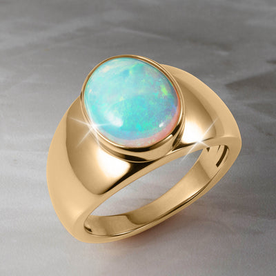 Daniel Steiger Goldfire Opal Men's Ring