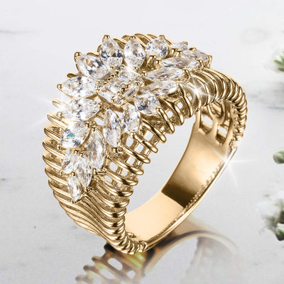 Daniel Steiger Sunburst Marquise Ladies Ring