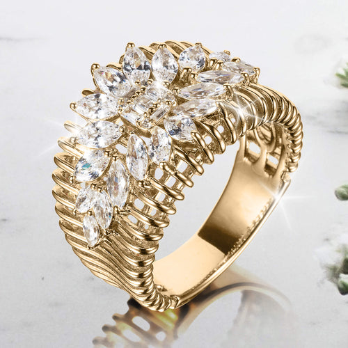 Daniel Steiger Sunburst Marquise Ladies Ring