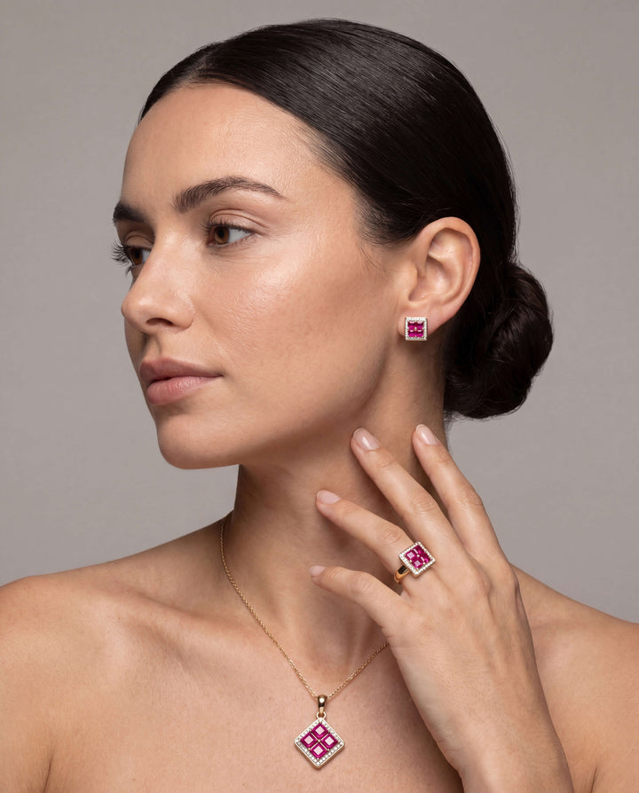 Rouge Lumiere Ruby Earrings