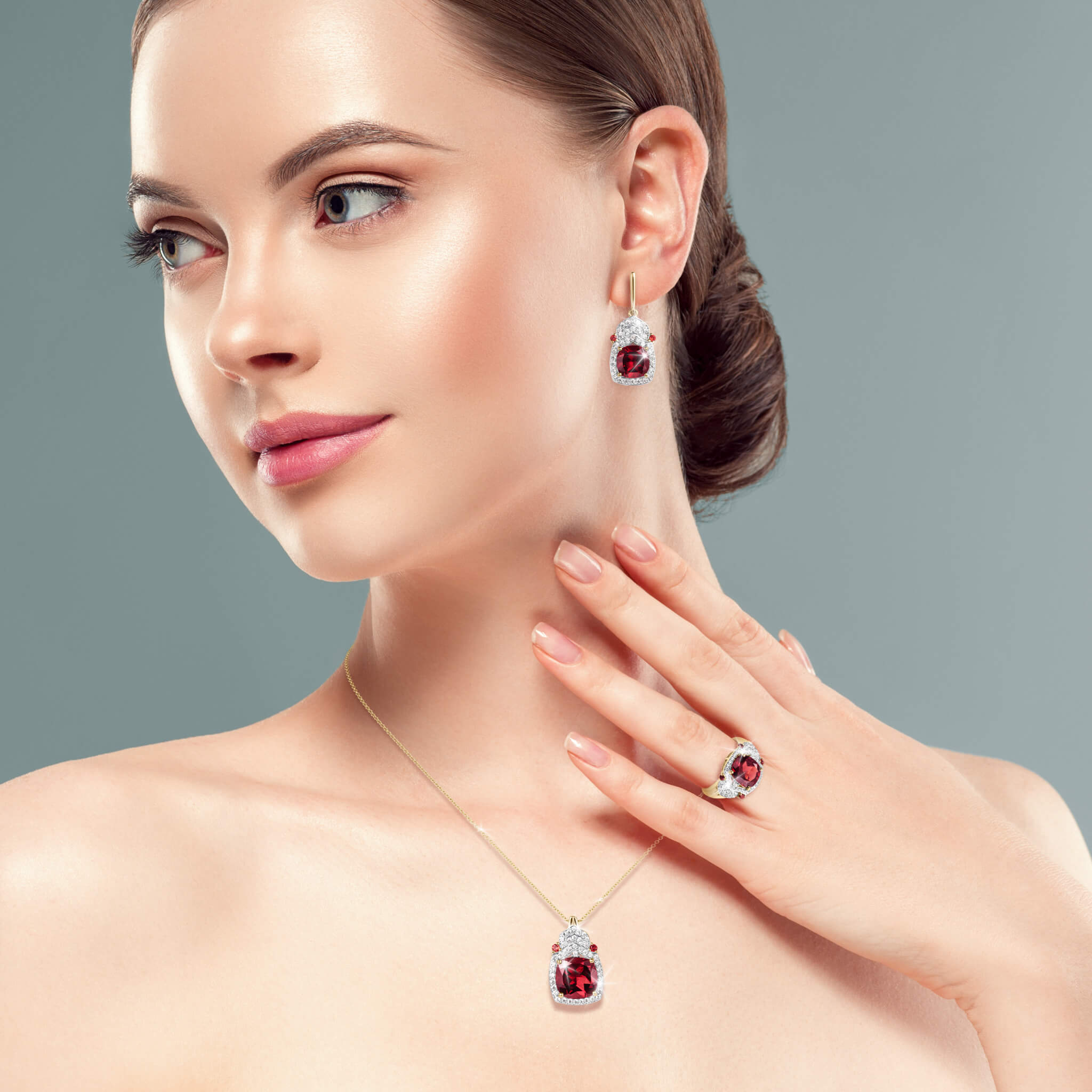 Daniel Steiger Gemma Garnet Pendant