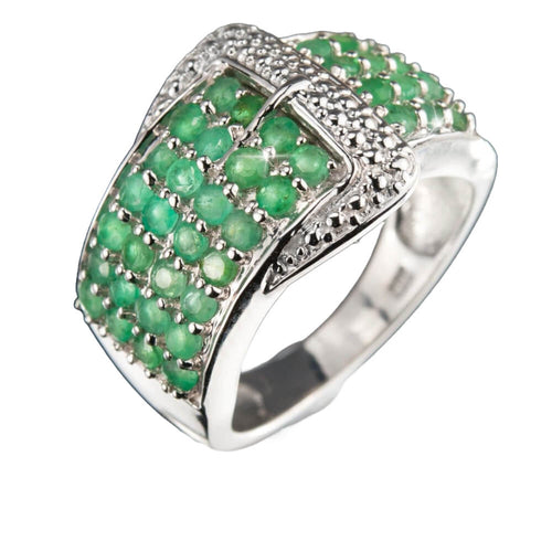 Daniel Steiger Emerald Buckle Ring