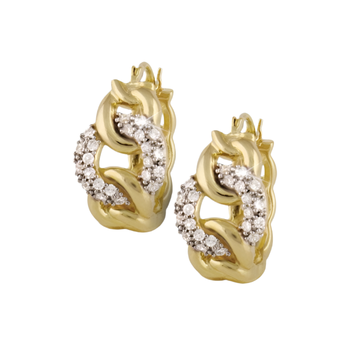 Daniel Steiger Golden Chain Earrings