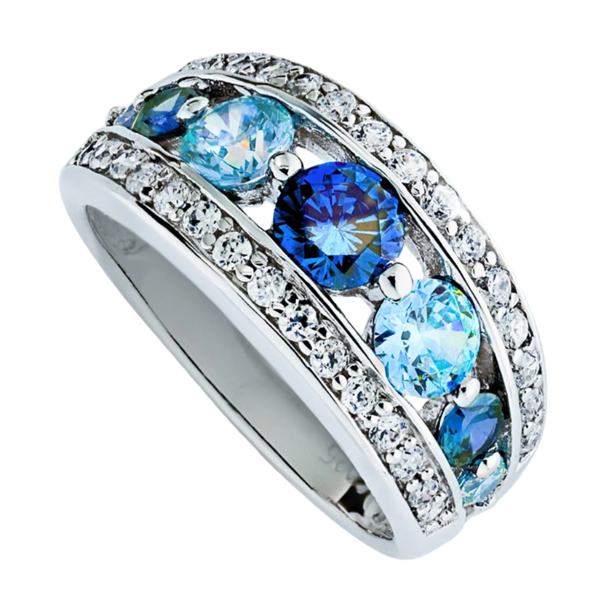 Daniel Steiger Ice Blue Martini Ring
