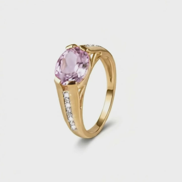 Daniel Steiger Cherished 10K Gold Amethyst Ring