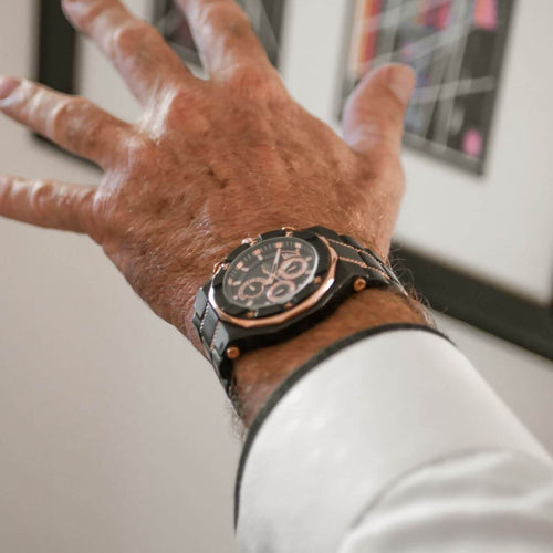 Daniel Steiger Phantom Rose Gold & Black Watch