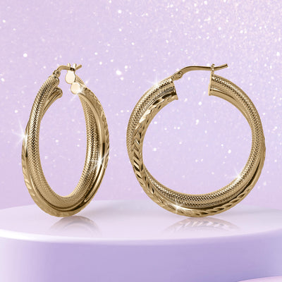 Daniel Steiger Double Creole Earrings