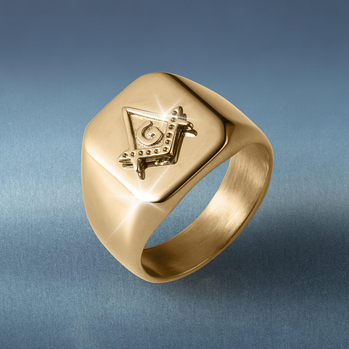 Daniel Steiger Masonic Signet Men's Ring