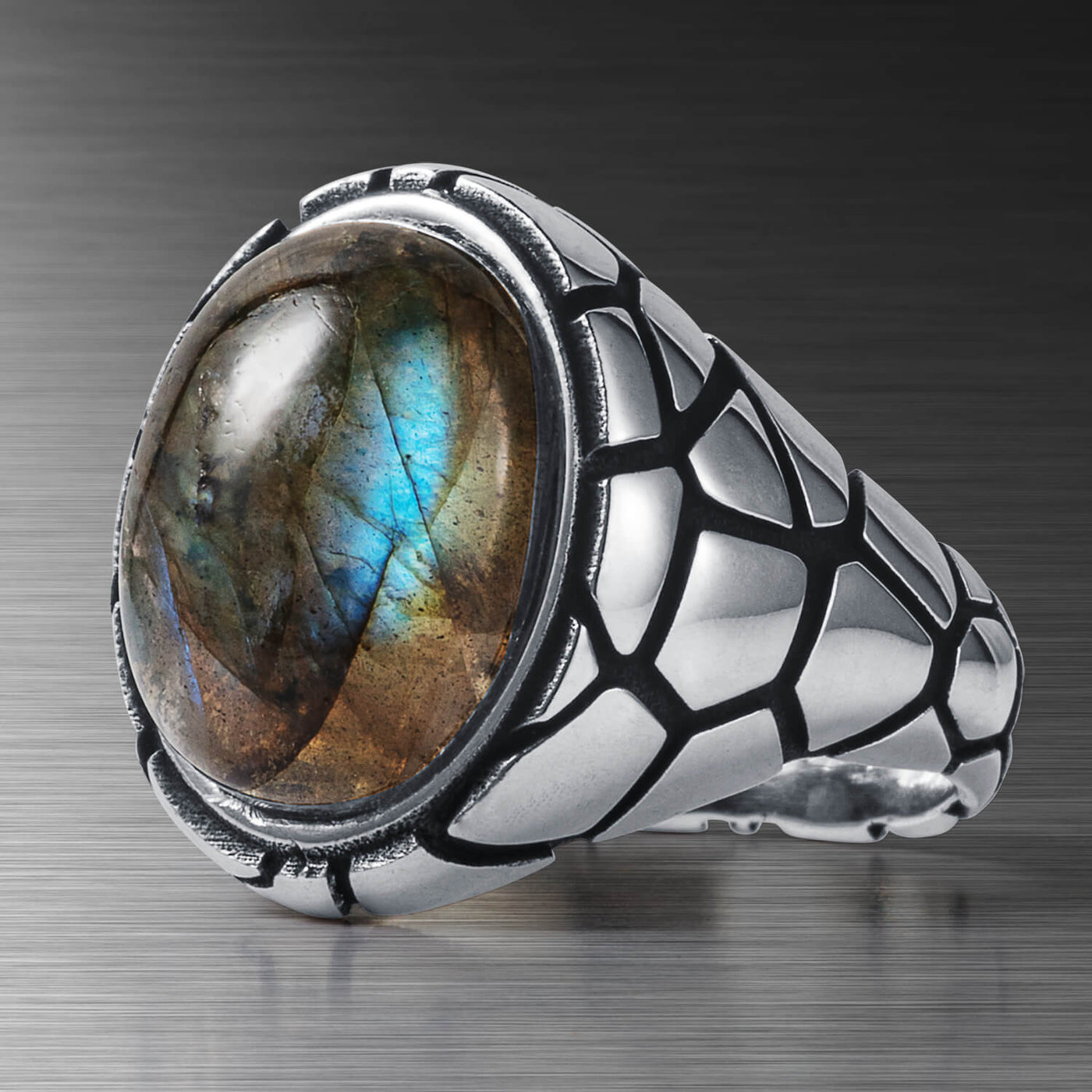 Daniel Steiger Cobra Labradorite Men's Ring