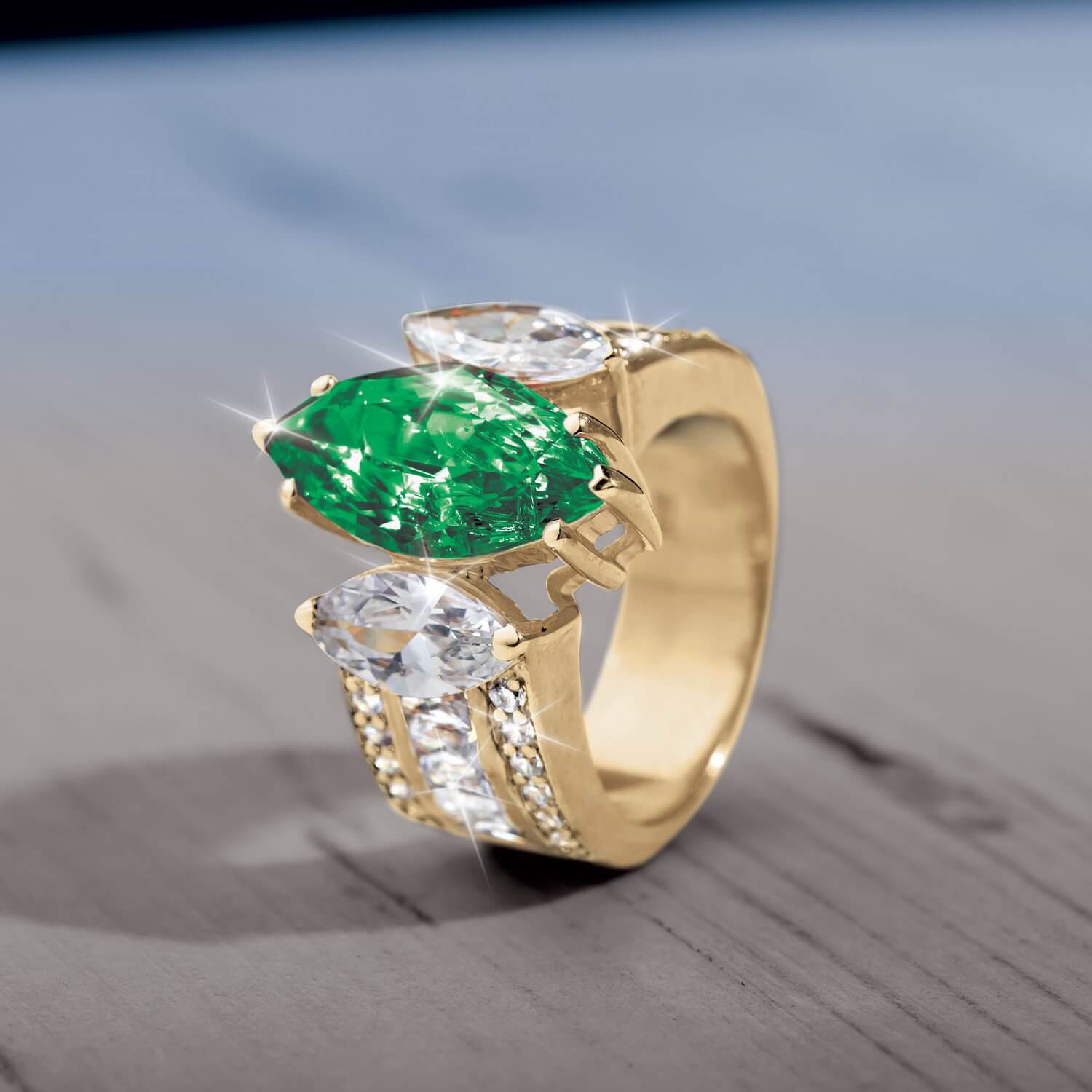 Daniel Steiger Marquise Evergreen Ladies Ring