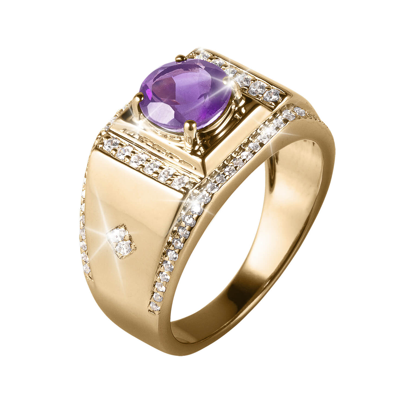 Daniel Steiger Dimension Amethyst Men's Ring