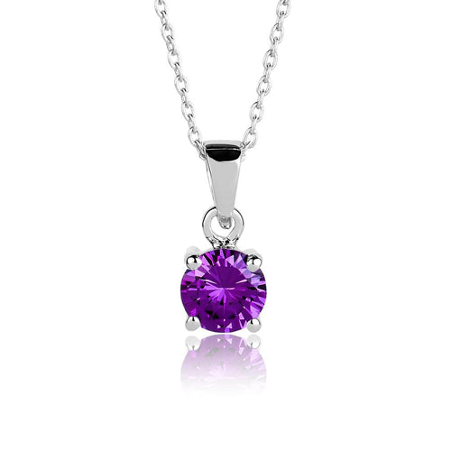 Daniel Steiger Brilliant Birthstones Pendant February