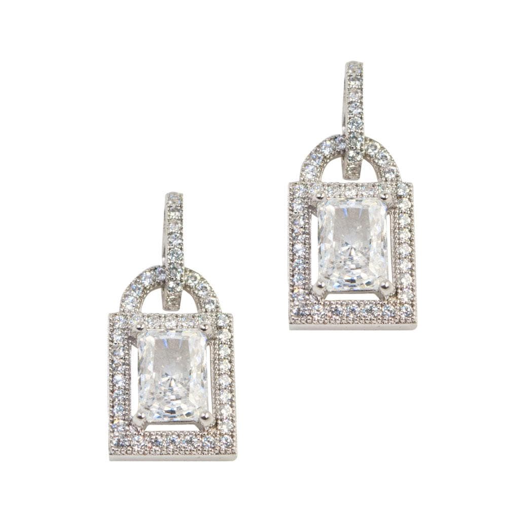 Daniel Steiger Astoria White Earrings