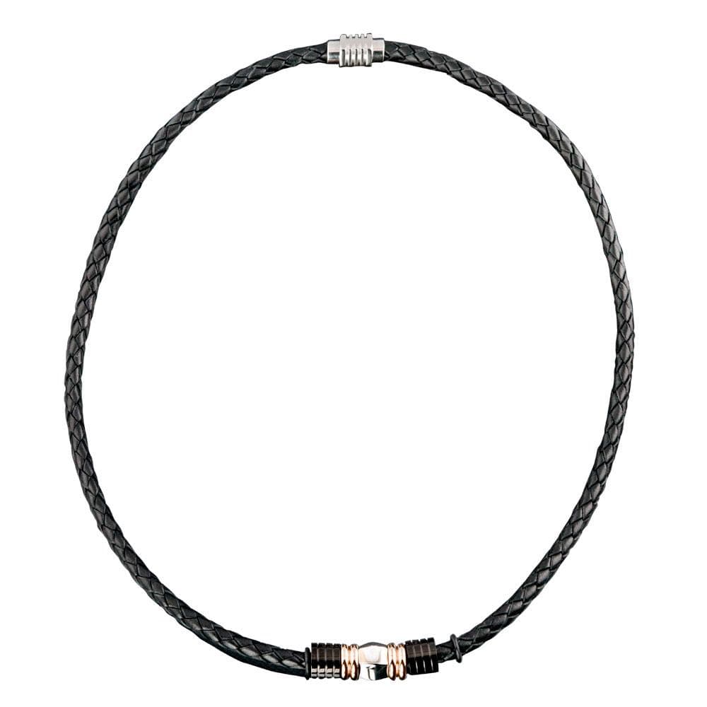 Daniel Steiger Black Diamond Leather Necklace