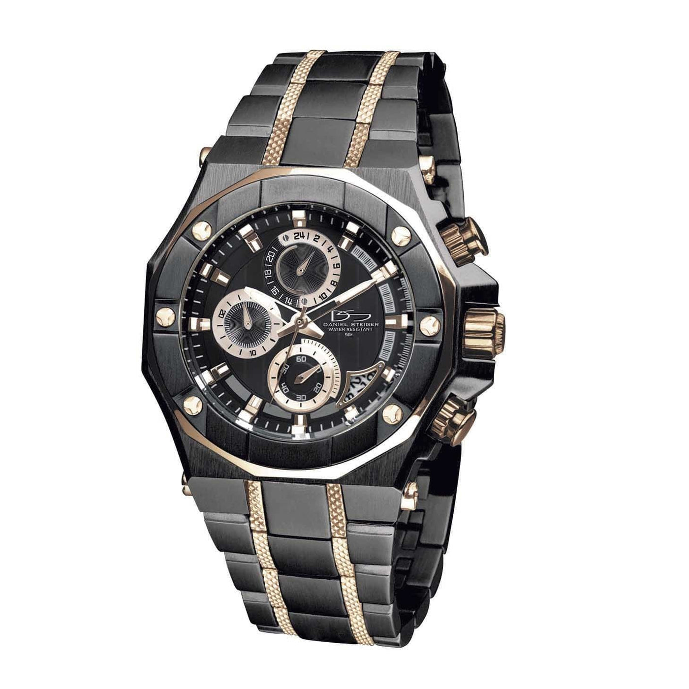 Daniel Steiger Phantom Rose Gold & Black Watch