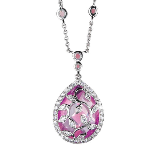 Daniel Steiger Pink Blush Vine Pendant