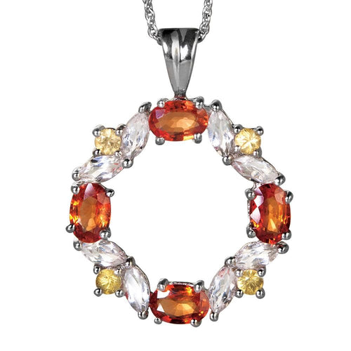Daniel Steiger Champagne Sapphire Pendant