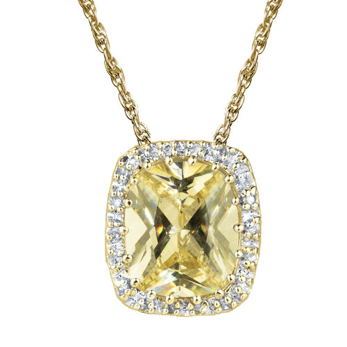 Daniel Steiger Canary Cushion Pendant