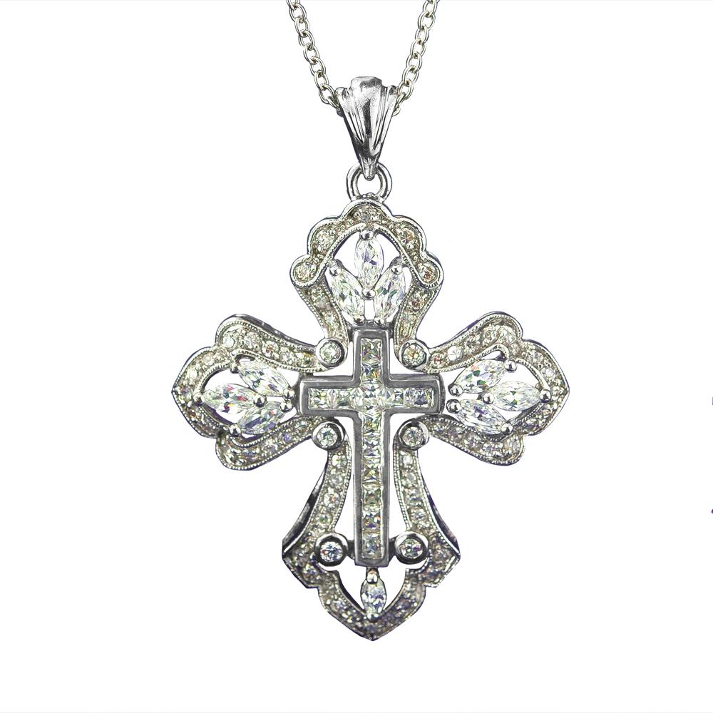 Daniel Steiger Isabella Rhodium Cross