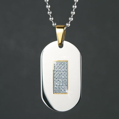 Daniel Steiger Diamonds and Steel Dog Tag