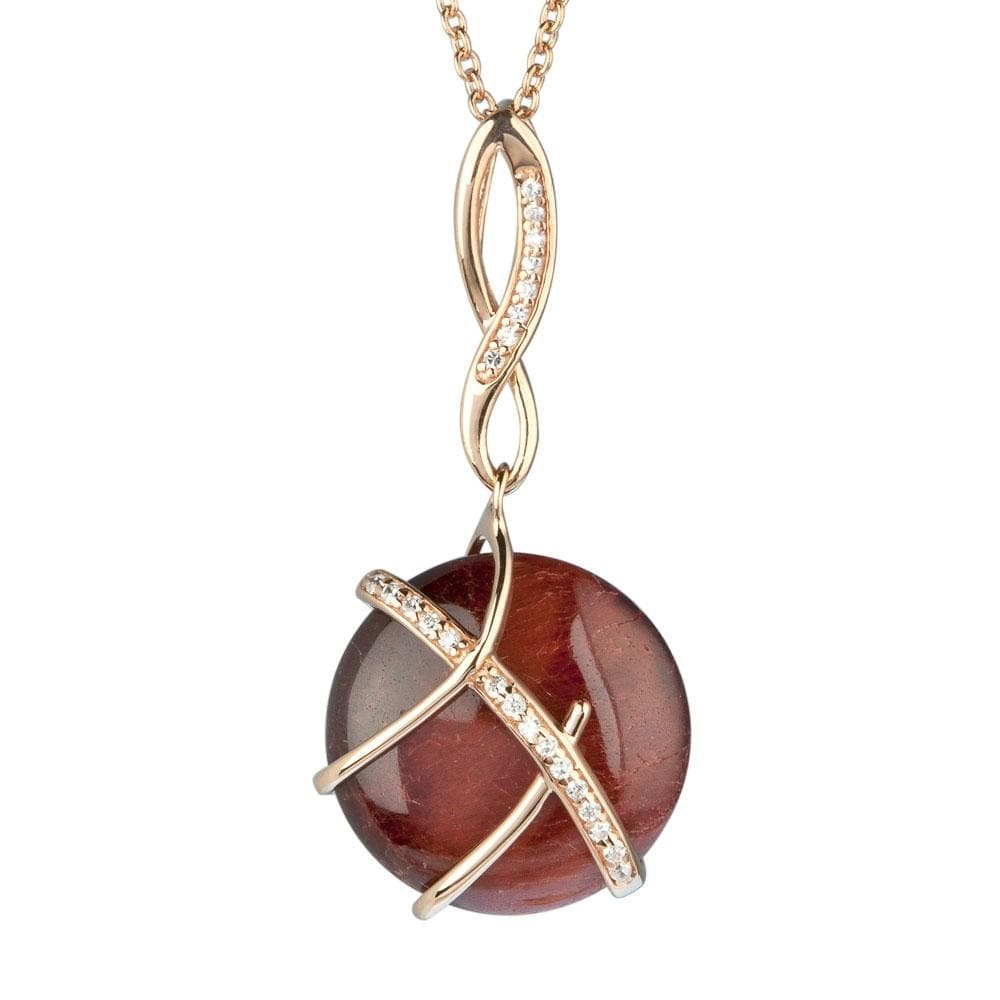 Daniel Steiger Red Tiger's Eye Pendant