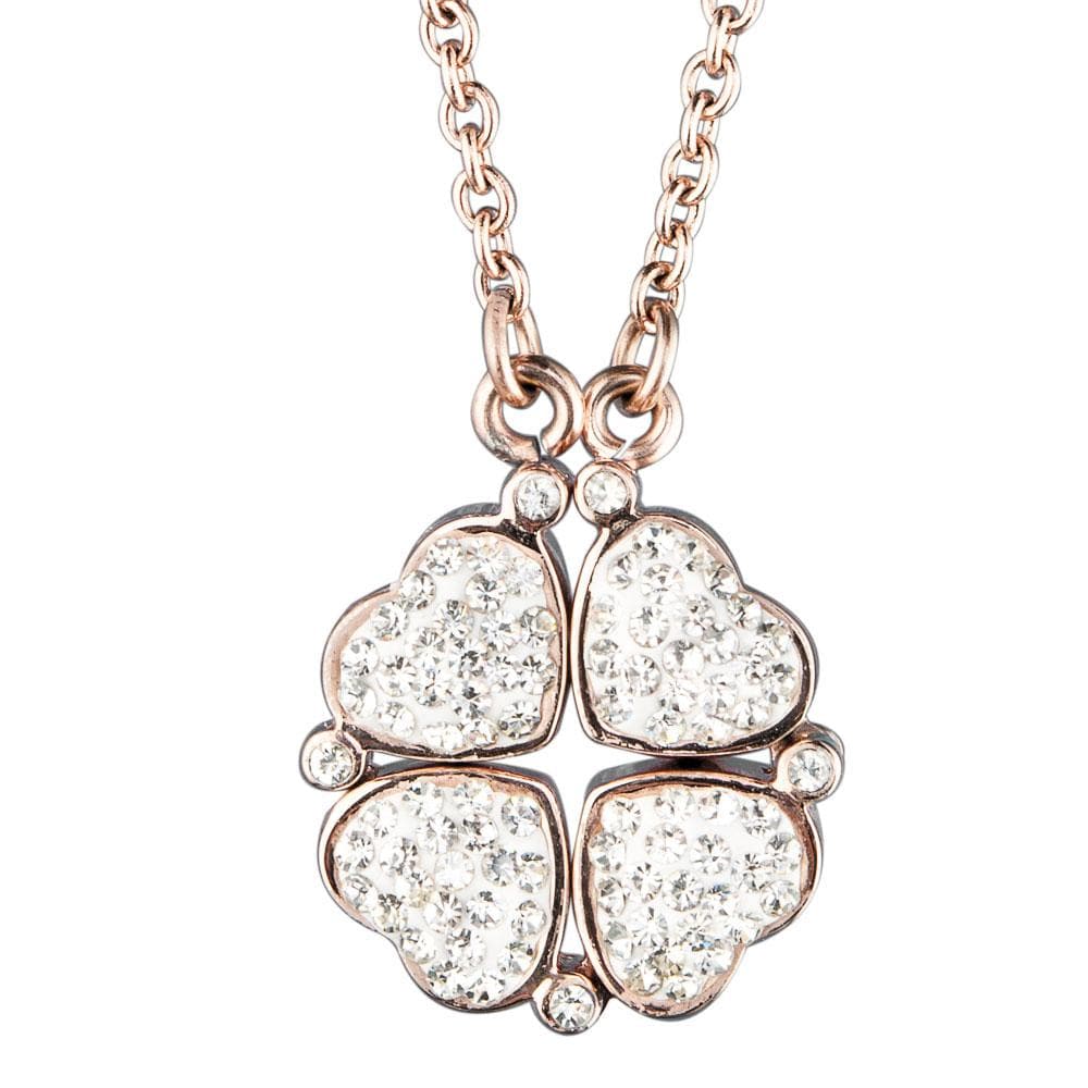 Daniel Steiger Swaroski Clover Tan Pendant