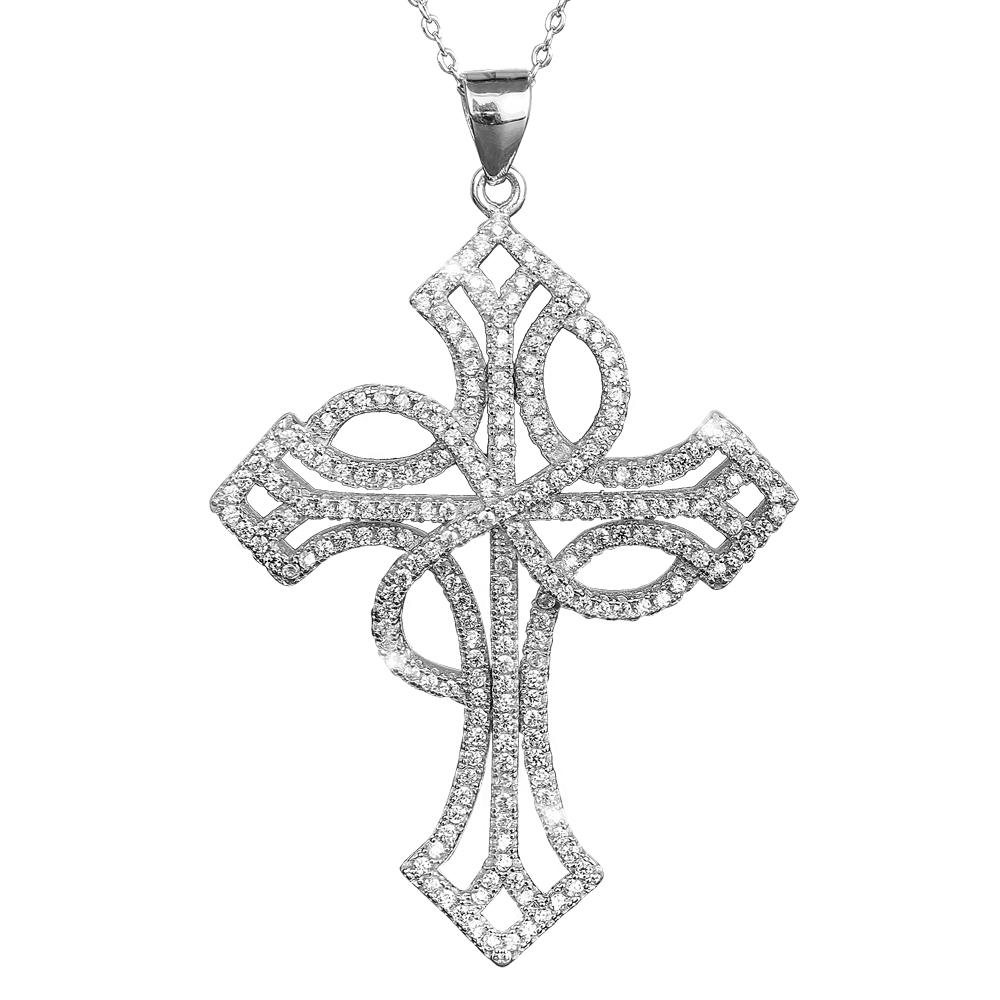 Daniel Steiger Eulalia Rhodium Cross