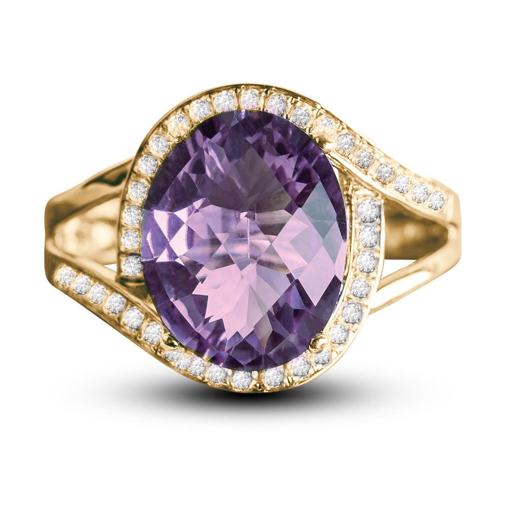 Daniel Steiger Ladies' Enrobed Amethyst Ring