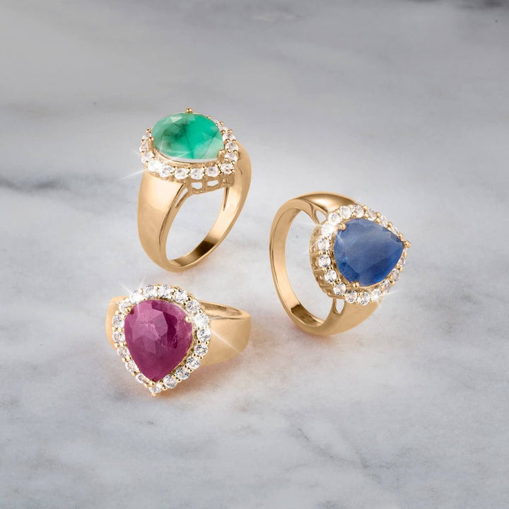 Daniel Steiger Precious Gems Pera Emerald Ring