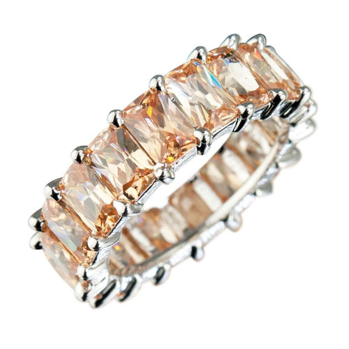 Daniel Steiger Champagne Forever Baguette Eternity Ring
