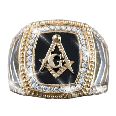 Daniel Steiger Onyx Masonic Ring