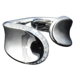 Pearl Twist Ring crafted from sterling silver, featuring a modern twisted design with a smooth polished finish and delicate embellishments, ideal jewelry for female wear.