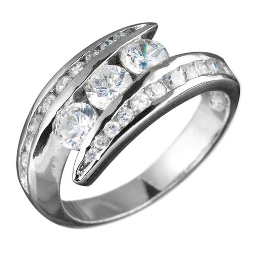 Daniel Steiger Jazz Wrap Rhodium Ring