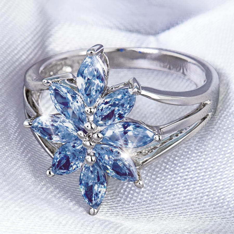 Daniel Steiger Tanzanite Flower Ring